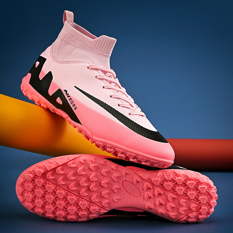 

Высокие футбольные бутсы 2025 года, спортивные тренировочные кроссовки, мужские дизайнерские футбольные тренировочные кроссовки, профессиональные футбольные бутсы IC, большие