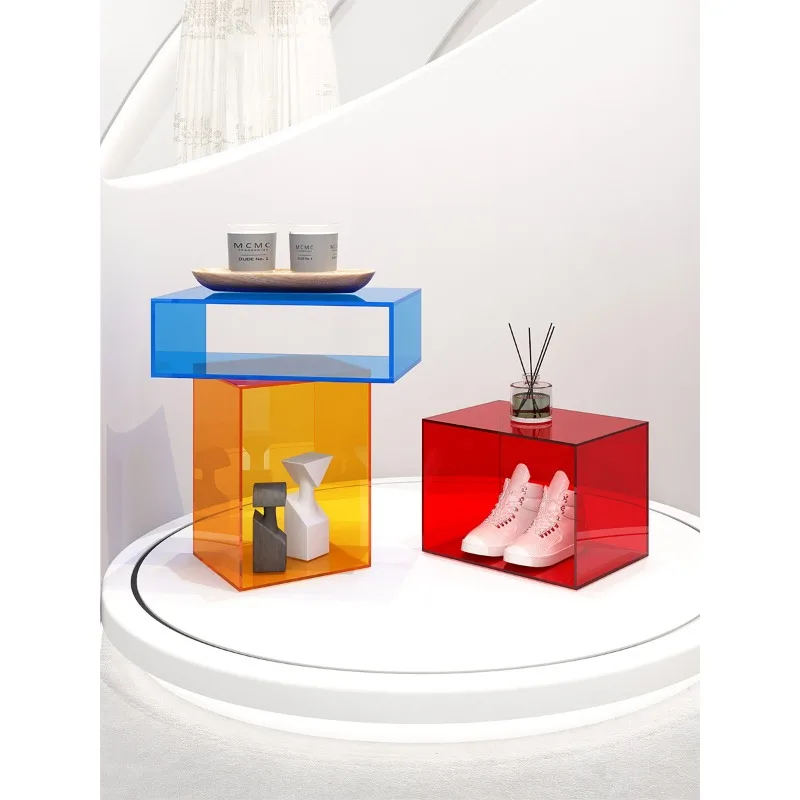 Clothing store acrylic transparent display stand water table display stand window display props shoe bag ornament platform