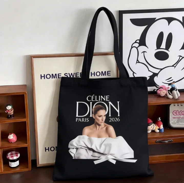 2026 Vintage Portrait Art Poster Print Canvas Tote Bag Large Capacity Shoulder Shopping Bag Casual Daily Handbag For Women Men