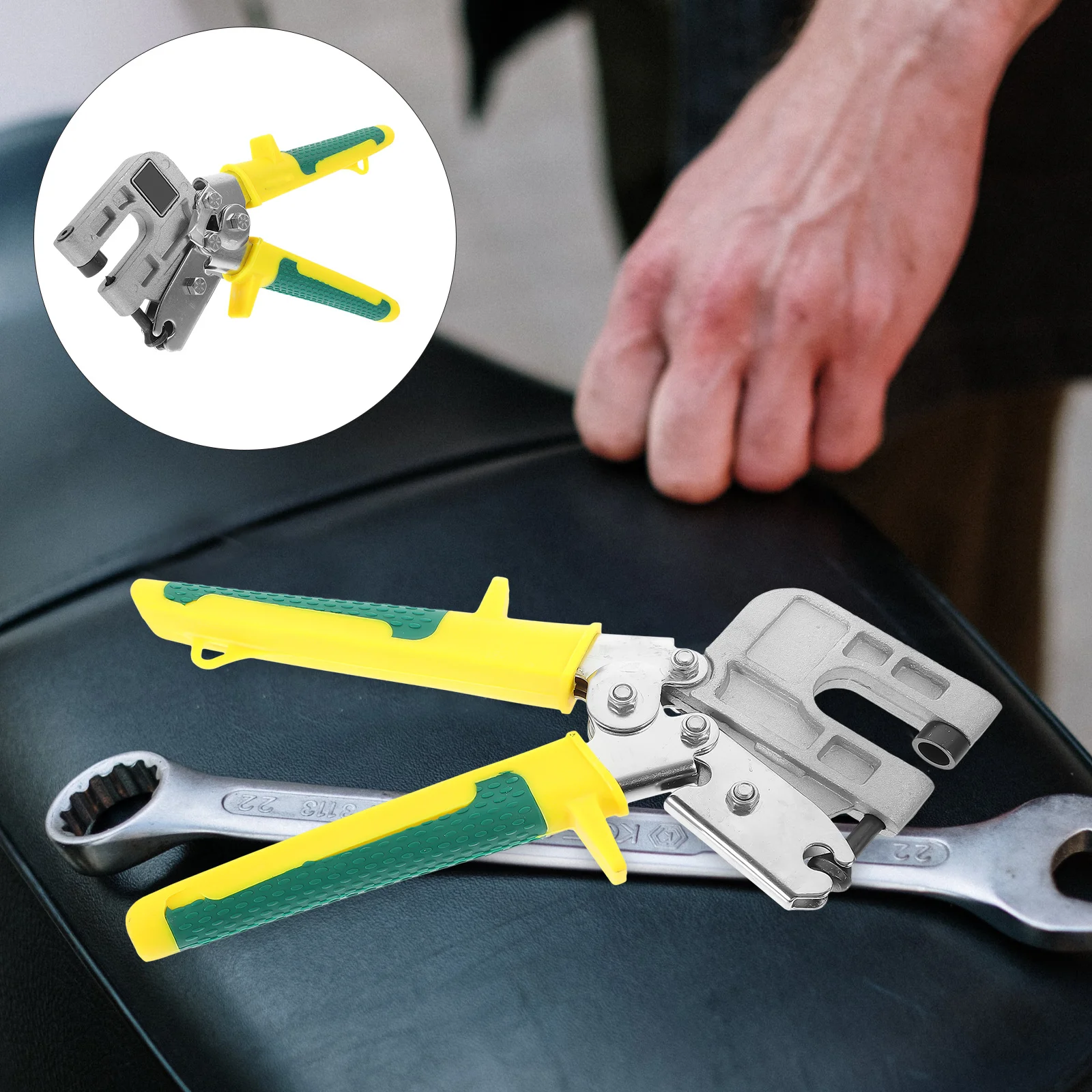 1 قطعة الصلب مسمار المكشكش يد واحدة عارضة Forcep الأصفر شقة الفم كماشة دريوال المعادن الشخصي أداة ملاكمة عارضة الملقط