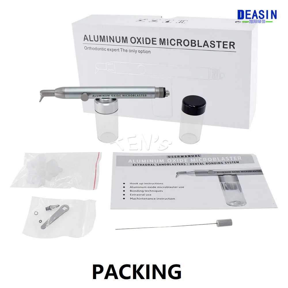 물 스프레이가있는 치과 용 공기 폴리 셔 알루미늄 산화물 공기 마모 마스터 샌드 블래스터 장치 공기 흐름 치아 미백 치과 Instr
