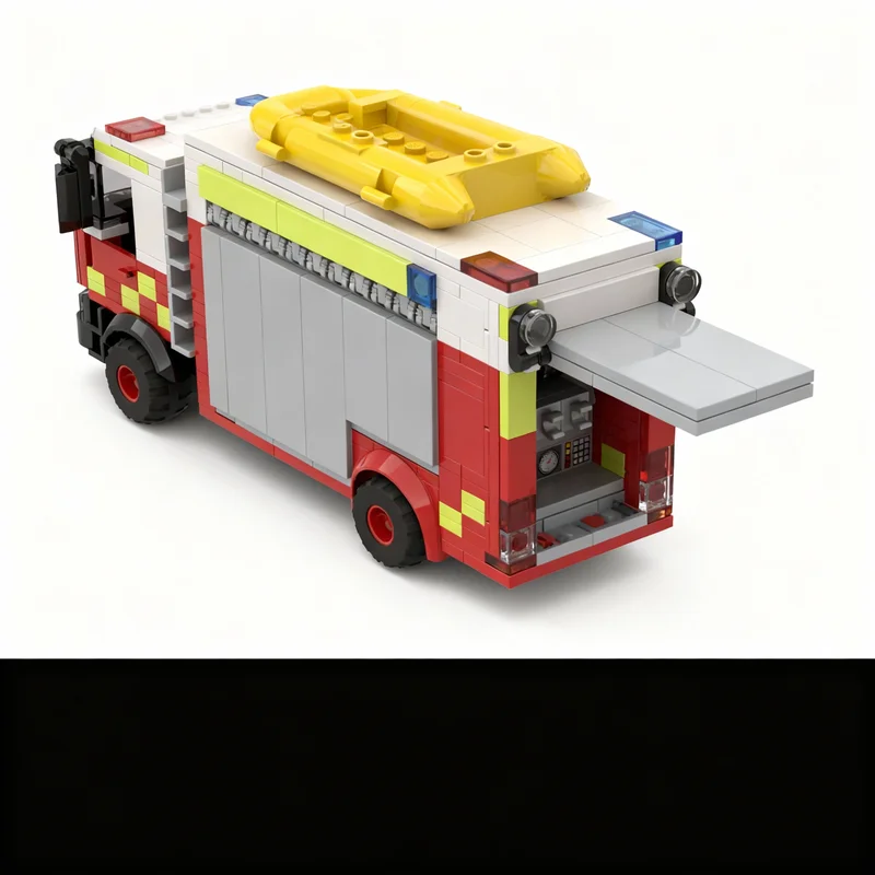 539pcs MOC City Fire Heavy Res - Art Craft Idea ulasan dan harga