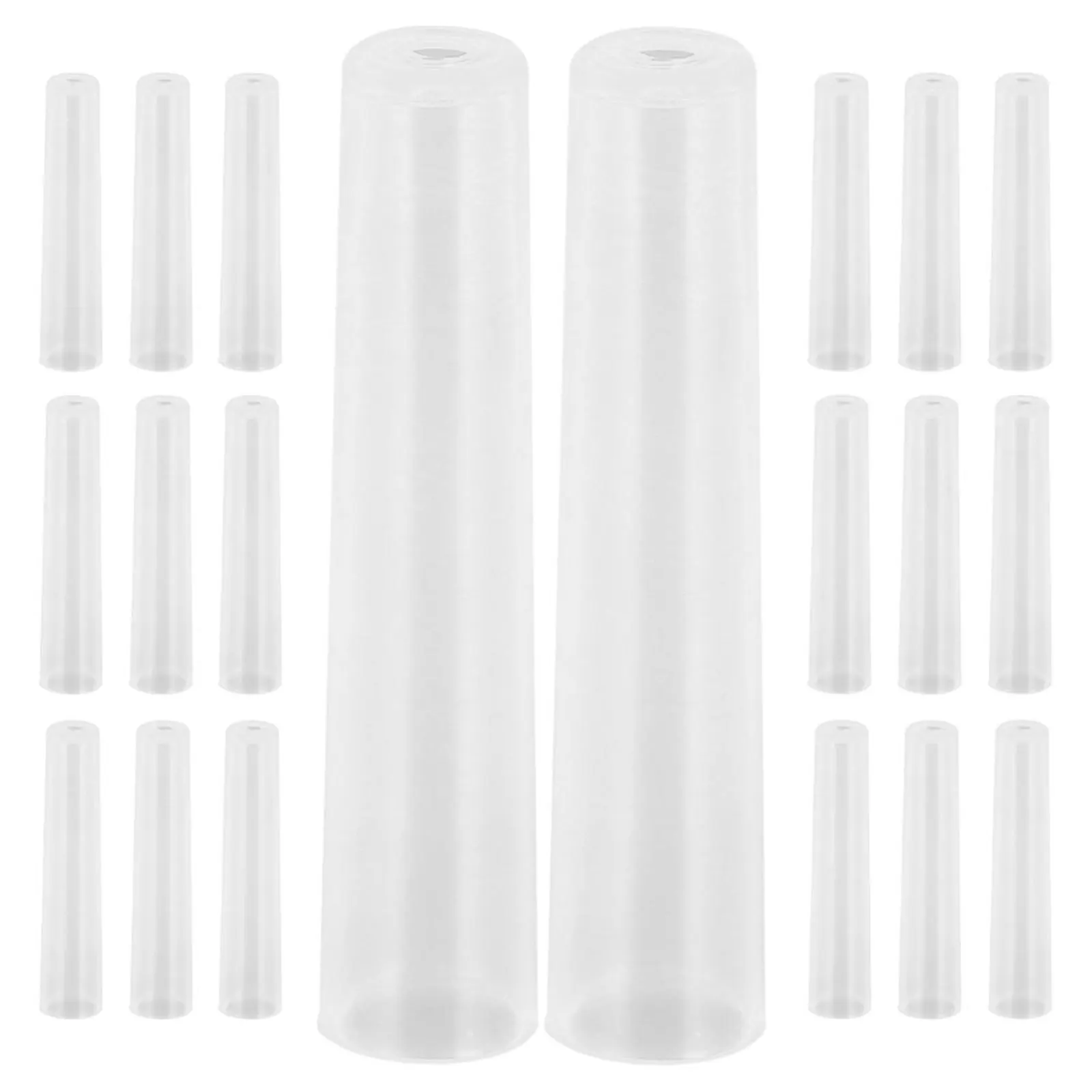 

100pcs Extender For Artists Clear Plastic Pencil Caps Tip Protectors Cover Protective Accessories Back To School Classroom