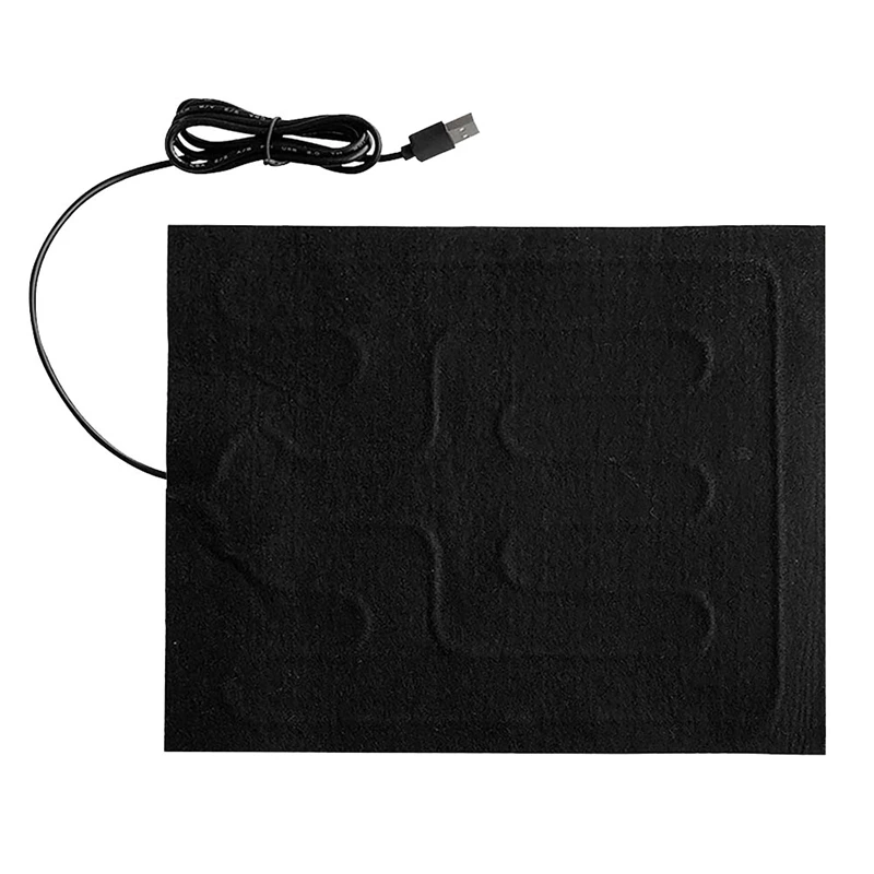 EAS-Pet Heating Pad USB Heating Film Warm Folding Heated Sheet Waterproof Car Mat Pet Reptile Winter Warm Climbing