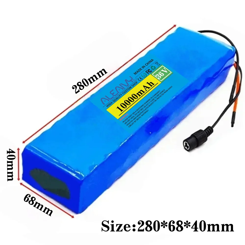 

36V 10000mAh 18650 Rechargeable Lithium Battery Pack 10S3P 500W Power Modified Scooter Electric Vehicle with BMS