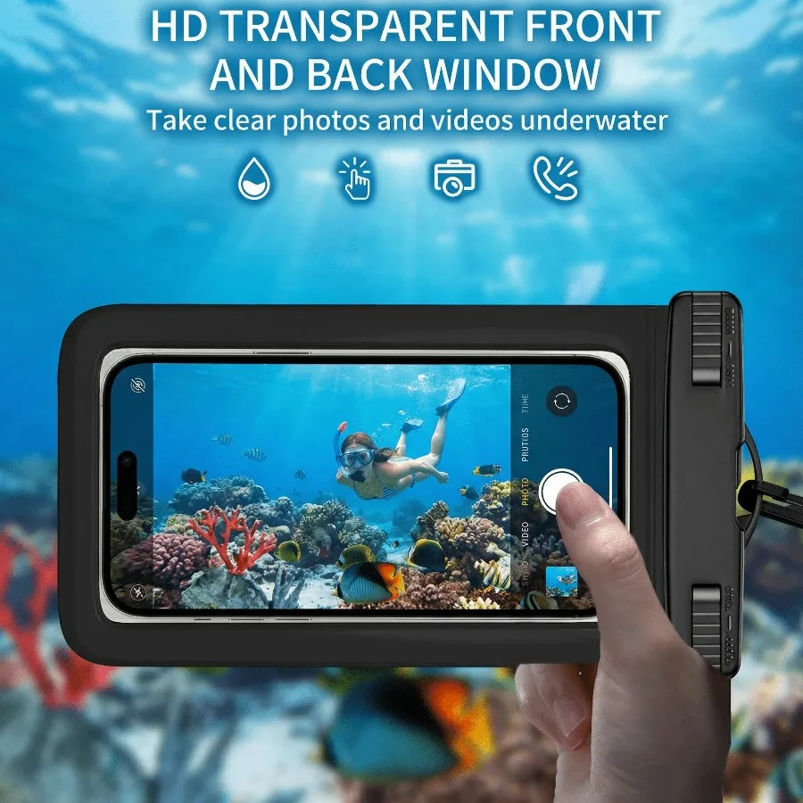 2PCS Waterproof Phone Pouch, Sealed Protective Bag to Keep Phone Safe & Dry for Beach & Swimming - Image 3
