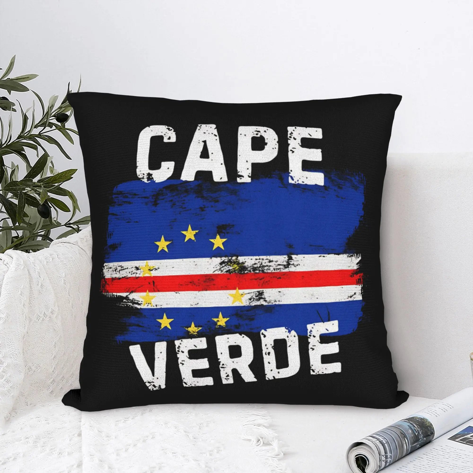 Cape Verde Cape Verdean  Square Pillow Cases  Cushion Cover Custom Zipper Decor Pillowcover for Car 18