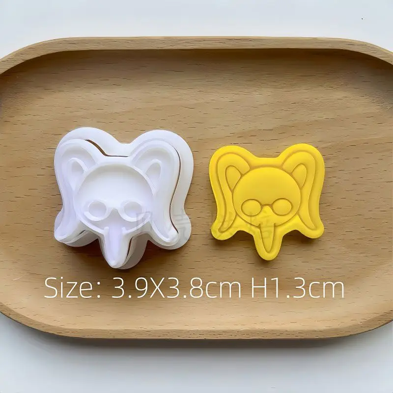 แม่พิมพ์คุกกี้ลายฮอลโลว์ไนท์ แบบกด ทำจากพลาสติก 3 มิติ สำหรับทำขนมอบ อุปกรณ์ทำขนม DIY