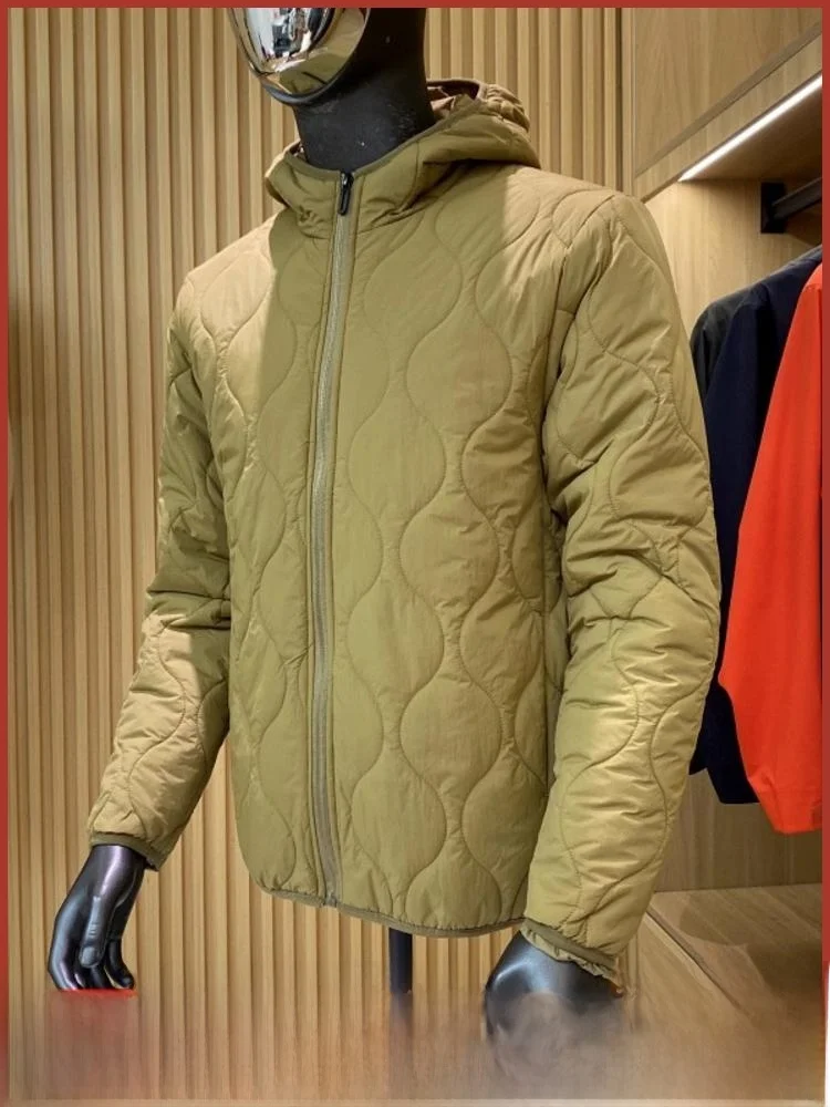 

Легкий теплый хлопковый тюнер с капюшоном, осень-зима, однотонное повседневное универсальное хлопковое пальто с украшением на молнии, молодежный тренд