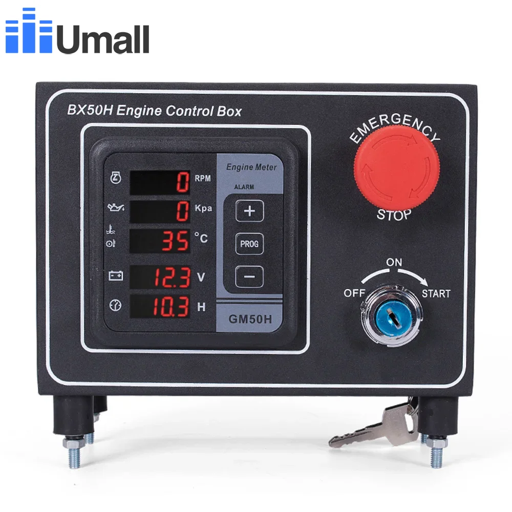 

Gm50h Multi Function Generator Controller Engine Digital Meter Diesel Generator Control Box Cabinet Bx50h Genset Accessories