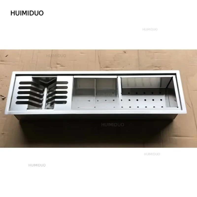 F1002A Drying Rack Accessories Bar Sink Bowl Kitchen Stainless Steel Square Modern Sink Two Tank Kitchen Car Brushed Single Bowl