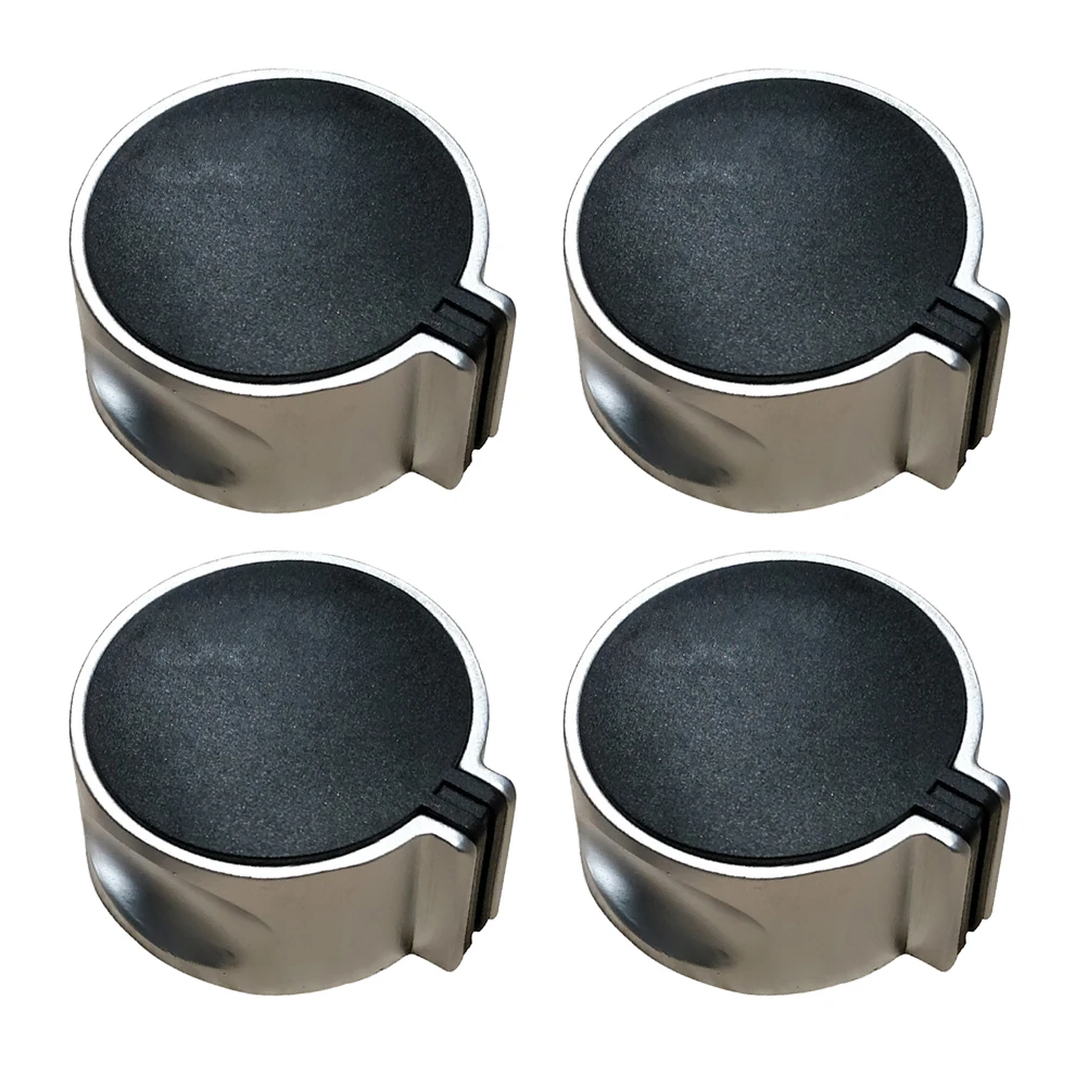 

4PCS Gas Stove Knob Zinc Alloy Cooker Metal Button Sturdy Ignition Button Gas Stove On-Off Knob Accessory for Home Kitchen (0° S