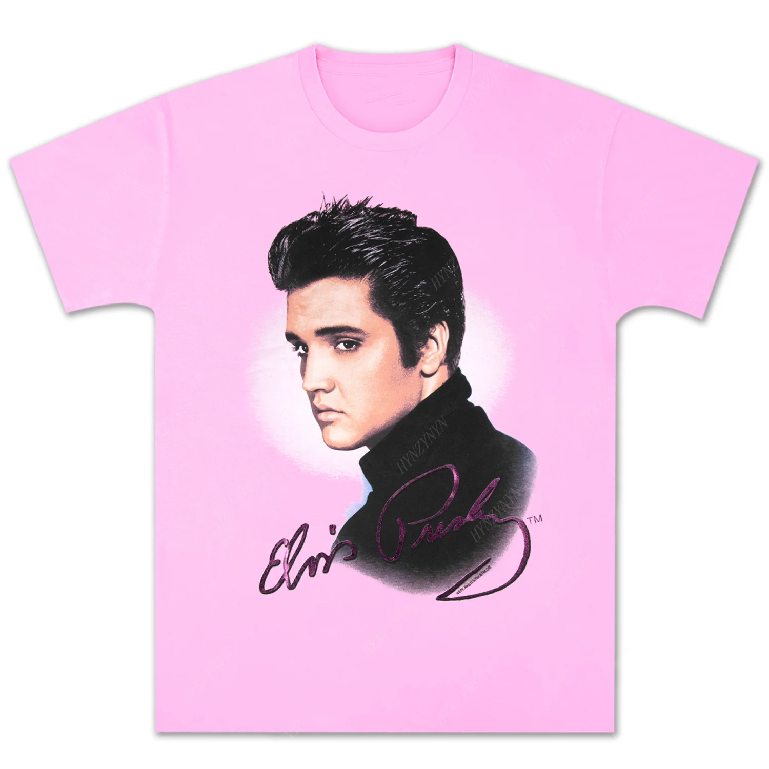 2024 New Arrival Retro Tops U.S. Rock Style Popular Classic Short-sleeve T-shirt Trendy Elvis Streetwear Fathion Oversized Tee