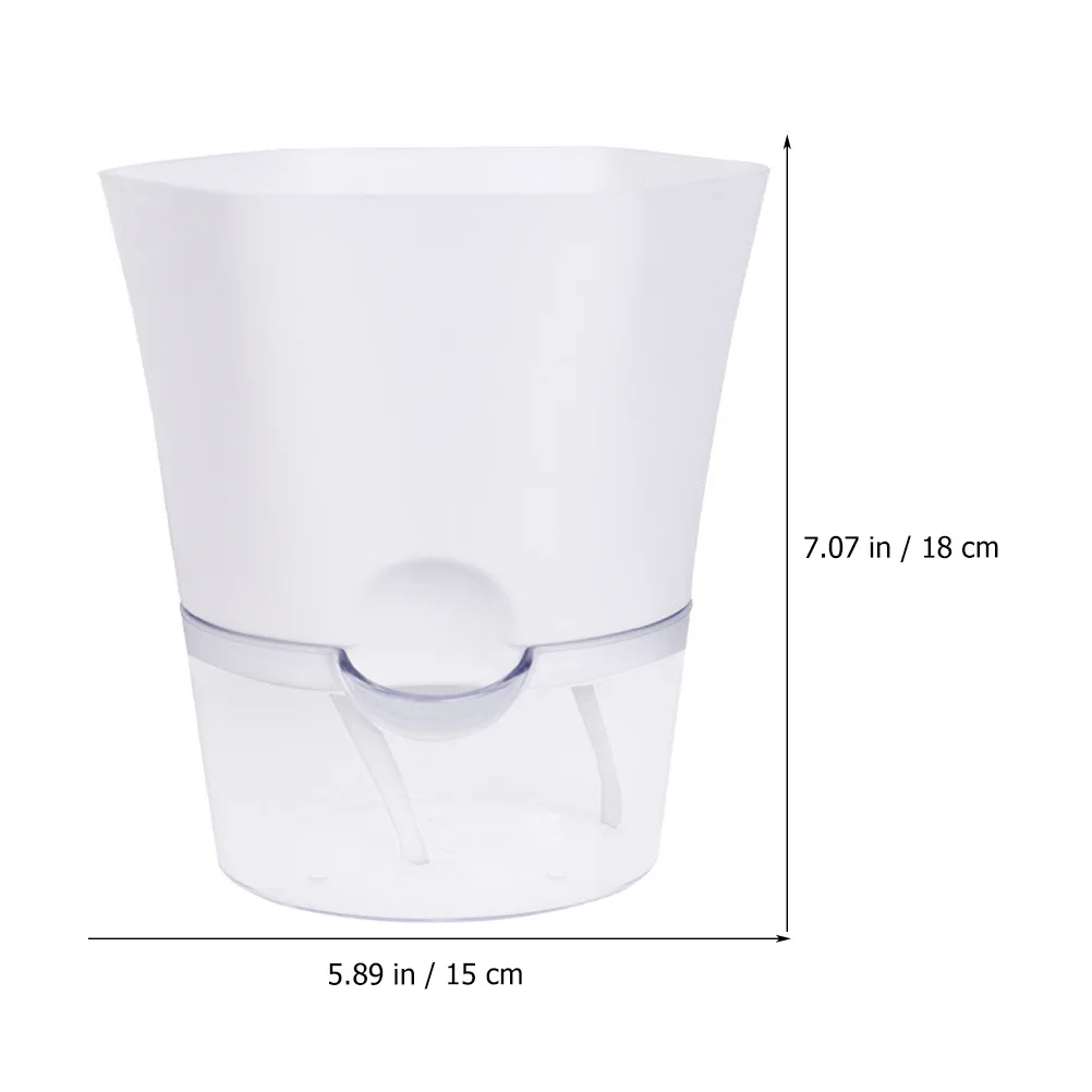 

Plastic Self Watering Flowerpot Lightweight Sturdy Home Garden Decoration for Flowering Annuals and Houseplants