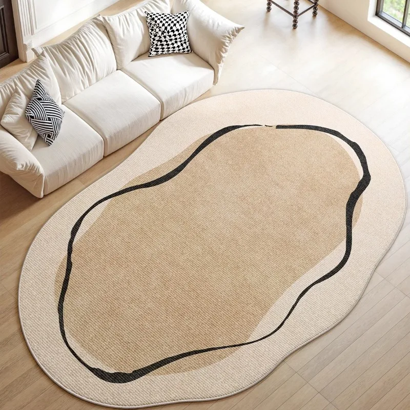 Modern Style Living Room Carpet Creative Irregular-shaped Bedroom Rugs Light Luxury Advanced Art Home Decor Coffee Table Mats 러그