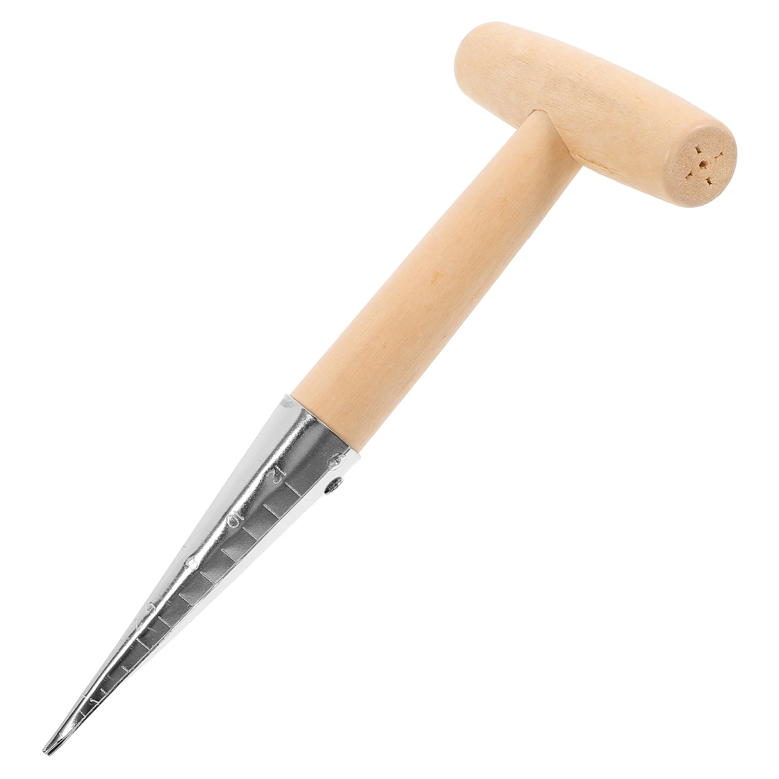 Garden Dibber Tool For Planting Seeds Vegetables Ergonomic Handle Soil Puncher Lightweight Hand Tool For Potted Plants Garden