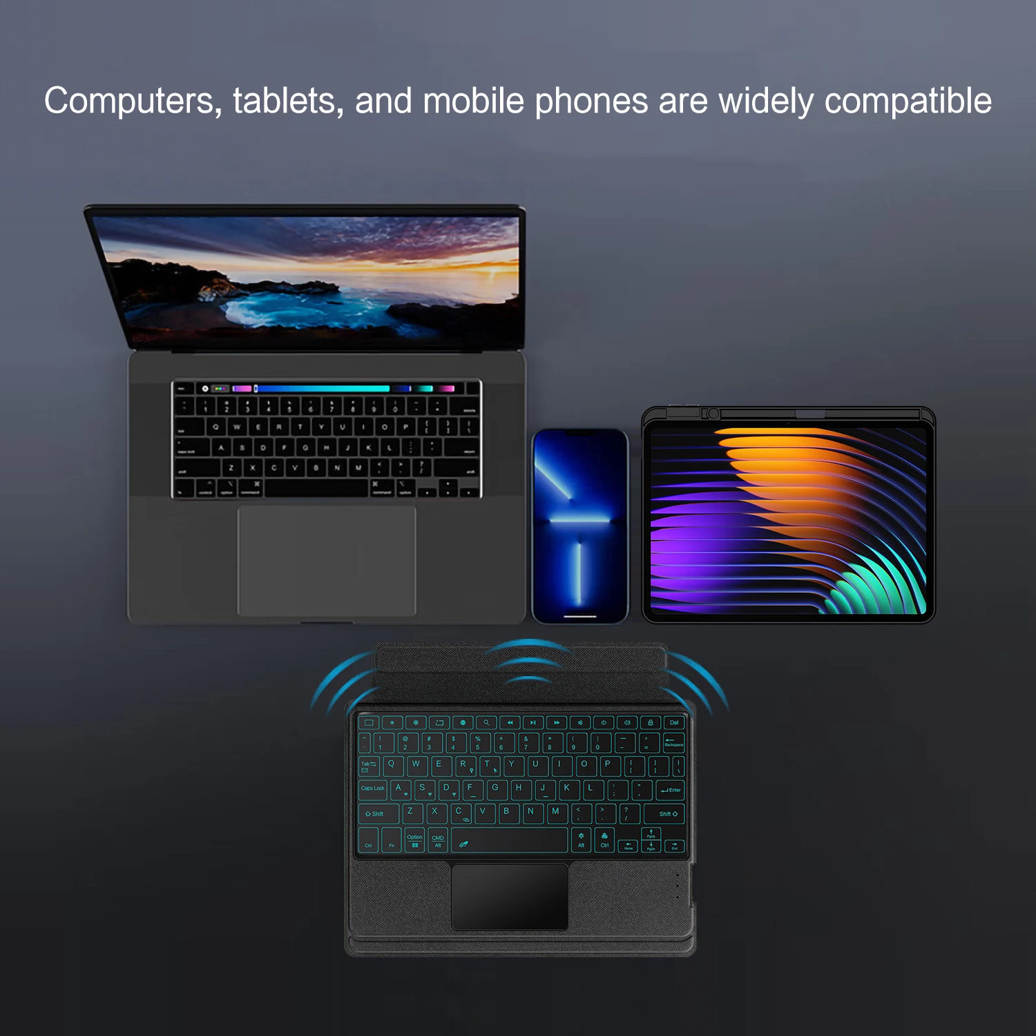 AJIUYU Keyboard Cover For Xiaomi Pad 7 / 7 Pro 11.2" 2024 Detachable Protective Case For Mi Pad 7 MiPad 7 Pro TrackPad Keyboard