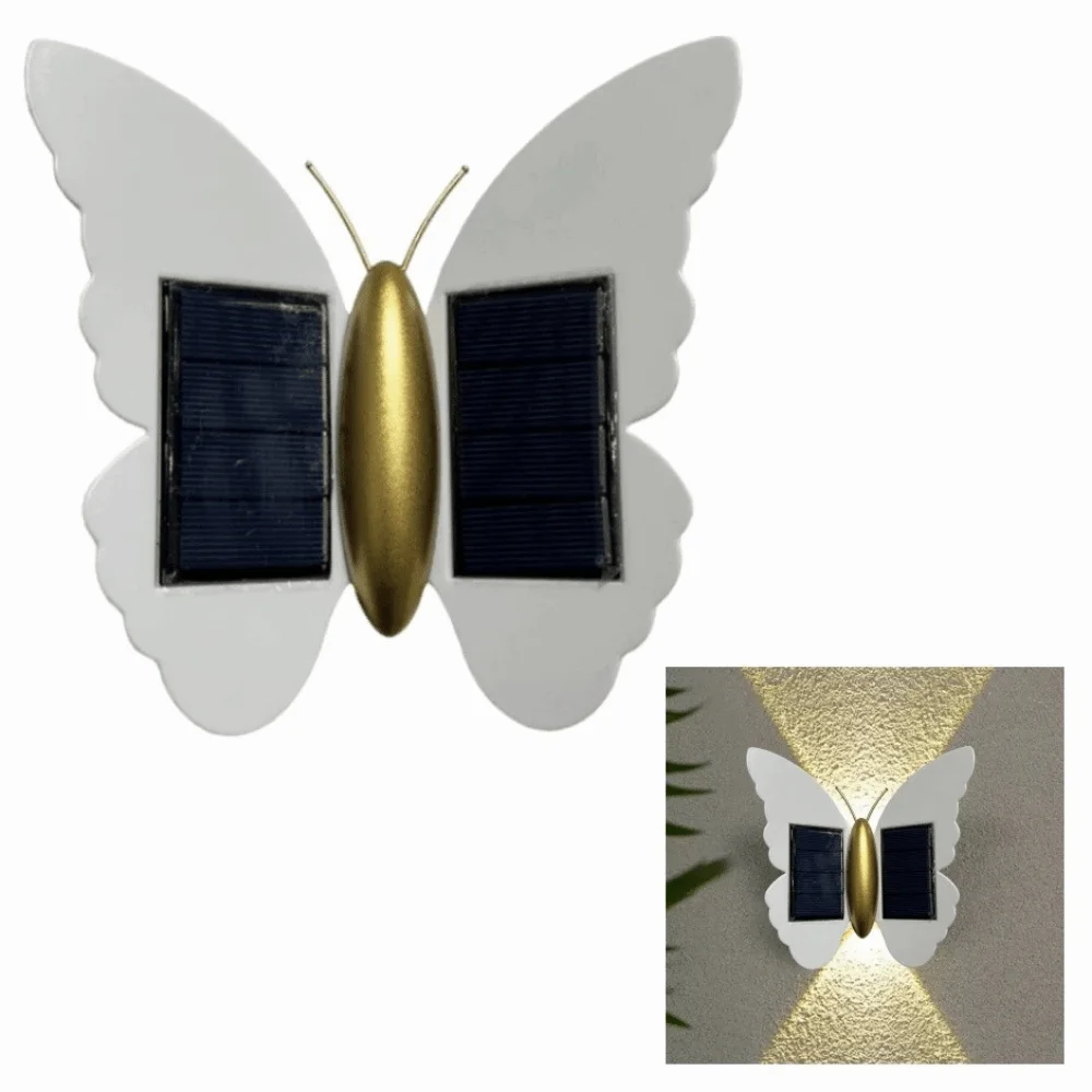 

Butterfly Shaped Butterfly Solar Wall Light Motion Sensor Solar Powered Solar Powered Wall Light Auto On/Off Decorative Lighting