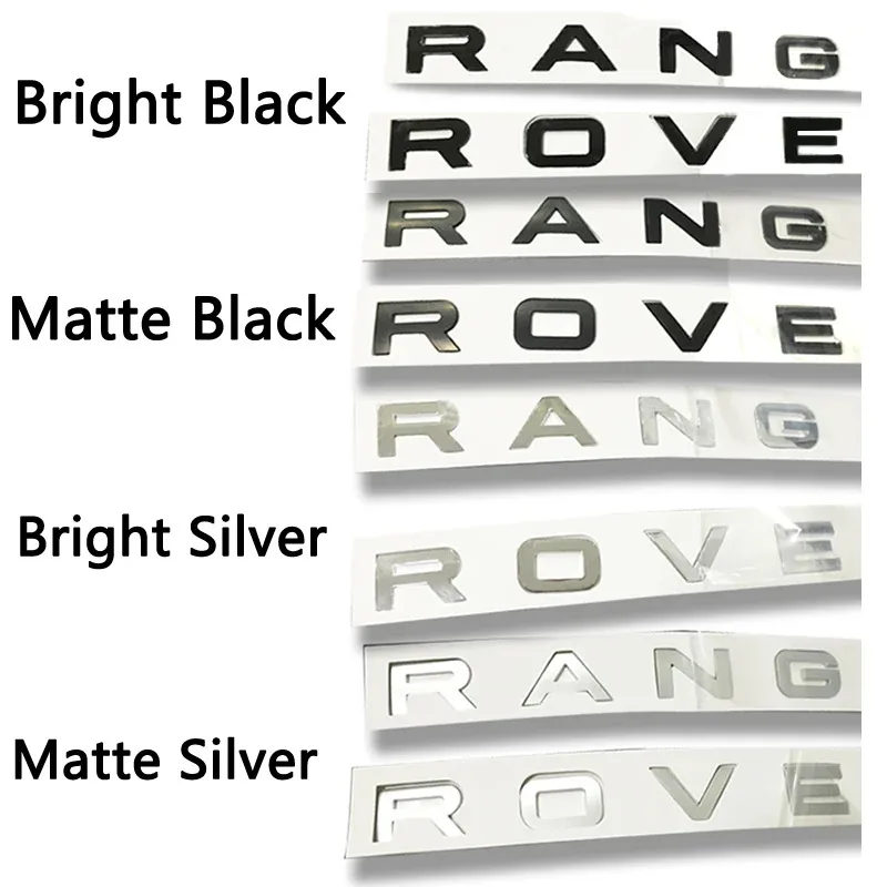 

10 комплектов 3D ABS для автомобиля, передняя головка, капот, задний багажник, буквенная маркировка, значок Range Rover, эмблема, логотип, наклейка, автостайлинг, аксессуары