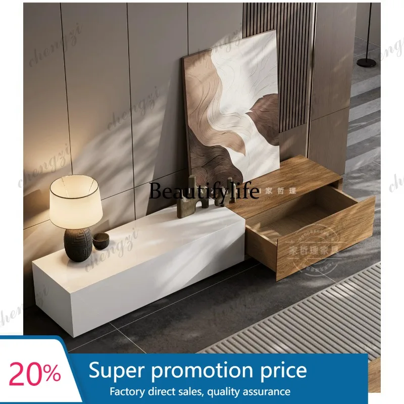 PPP Living room coffee table TV cabinet Italian minimalist coffee table medieval high-end villa coffee table