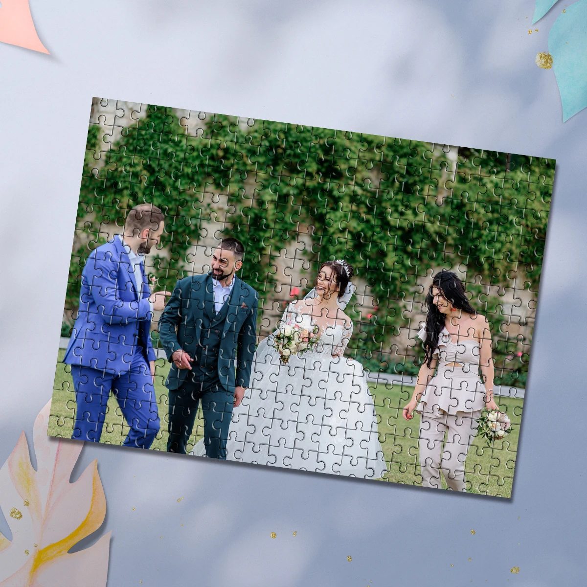 35/300/500/1000 قطعة شخصية مخصصة صور لغز حفل الزفاف صور مخصص بازل قطع هدايا لحفلات الزفاف المنزلية #1