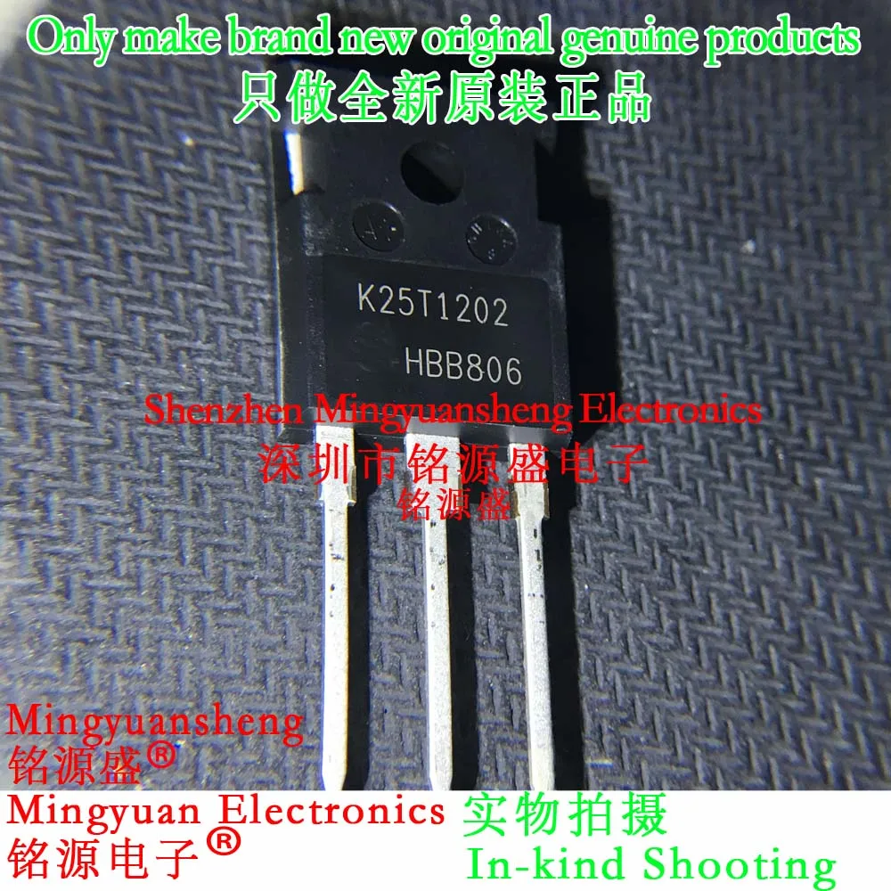 

Brand New Original Genuine Ikw25N120T2 K25T1202 1200V 25A Package To-247 Direct Plug Insulating Grille Bipolar Transistor (Igbt) 1/5/10/25/50/75/100/Pcs