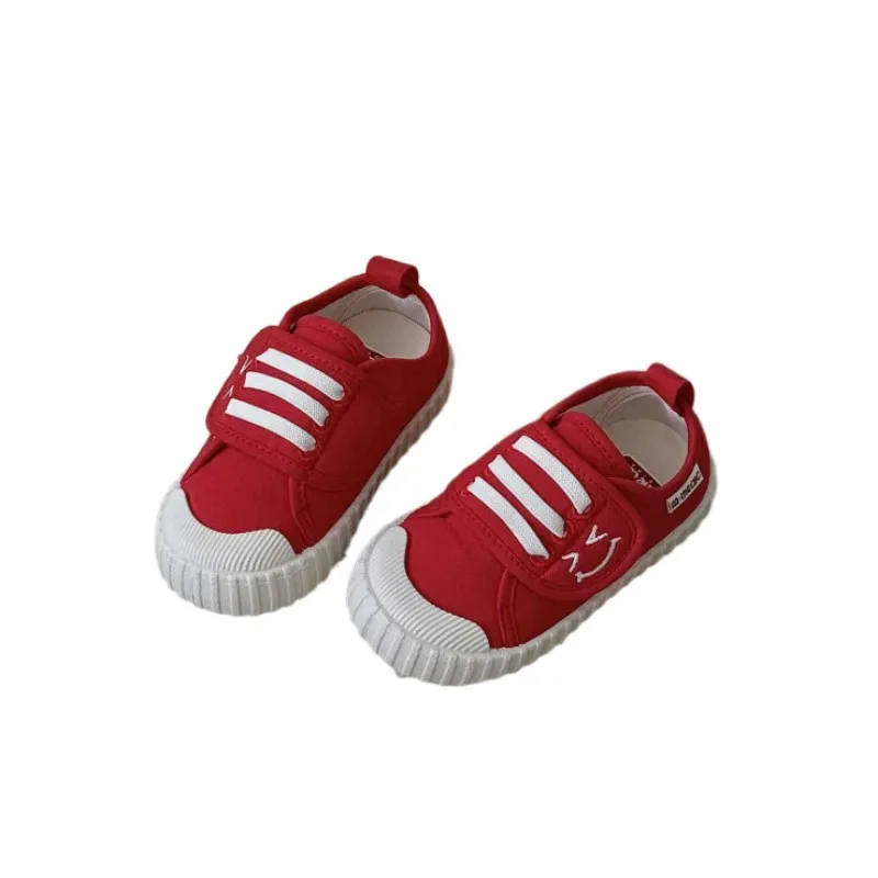 

Ragcci Canvas Shoes Boys Girls Comfortable Breathable Soft - soled Non - slip Cookie - style Baby Children's casual shoes 22-32