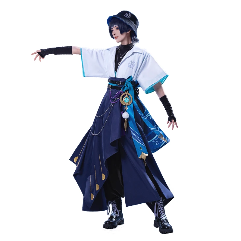 Newly enshin Impact Wanderer Cosplay Costume, Halloween Party, Christmas Role Playing, Comic Hat Guy Ballade, S-XL, New