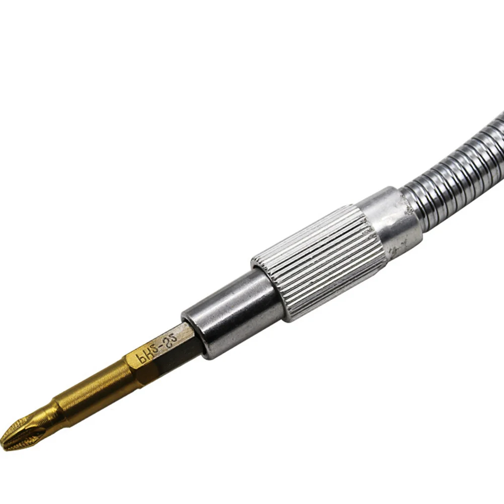 

2pcs 20Cm Metal Flexible Shaft Extension For Electric Drill Screwdriver Adapter Bit Holder Tool 1/4 Hex Drill Bit Shaft