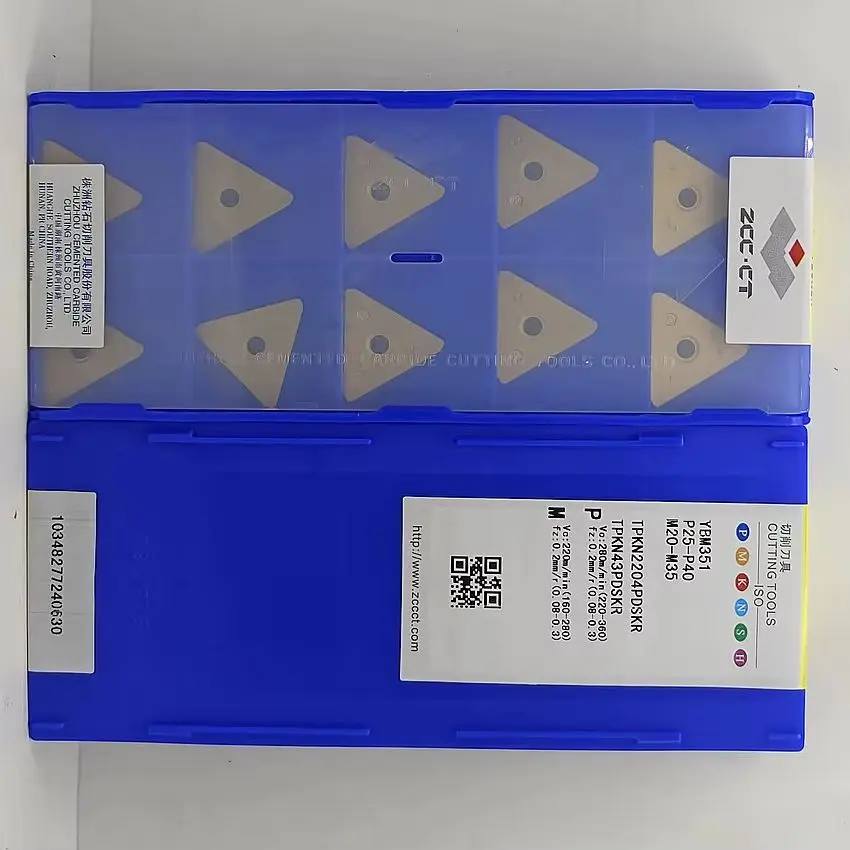 

TPKN2204PDSKR YBD252/TPKN2204PDSKR YBM351/TPKN2204PDSKR YC30S ZCC.CT Твердосплавные пластины с ЧПУ, фрезерные пластины, 10 шт./кор.