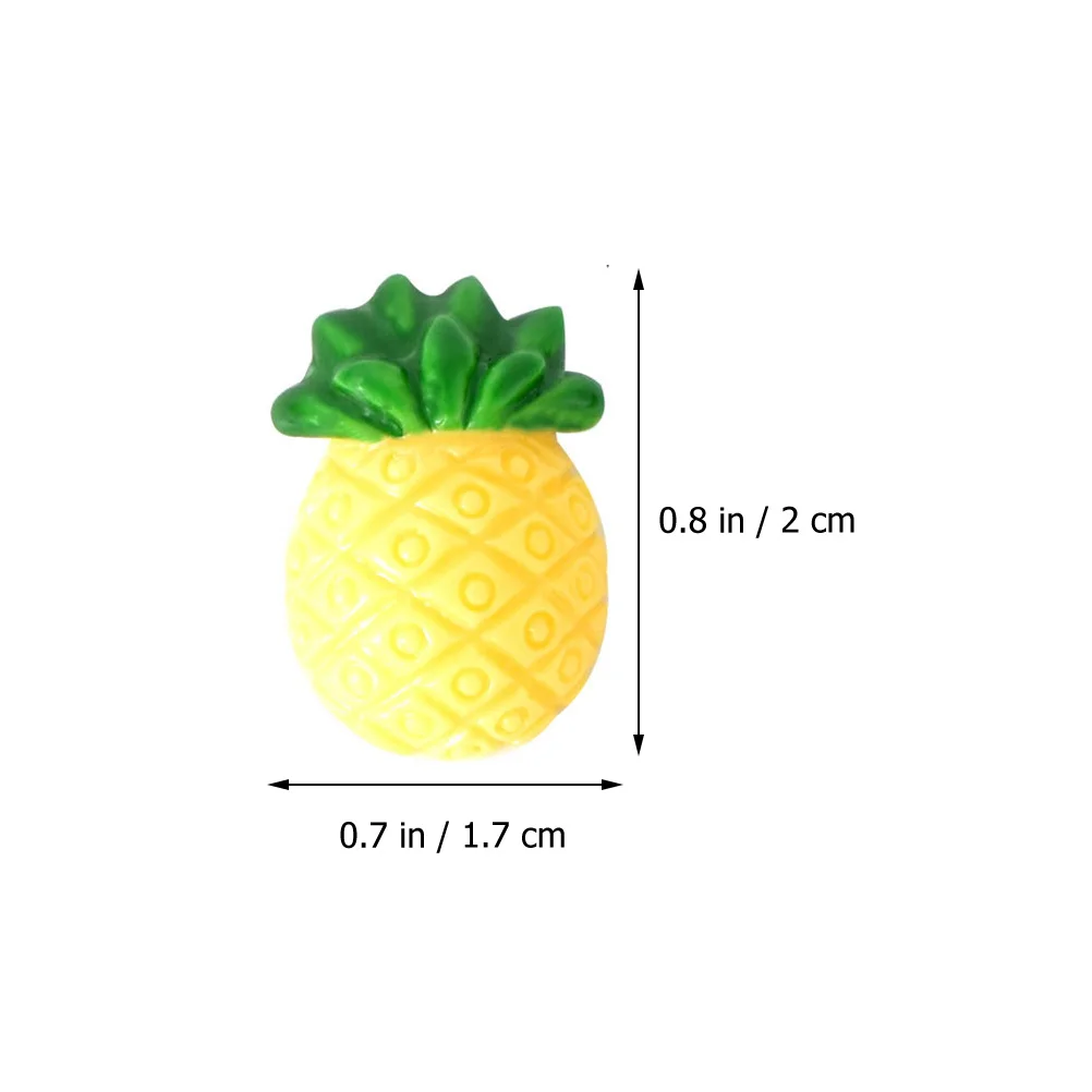 

30pcs Resin Pushpins Pineapple Shape Bulletin Thumbtacks Decorative Map Nails Multi-Function Office Home Use Cork Board