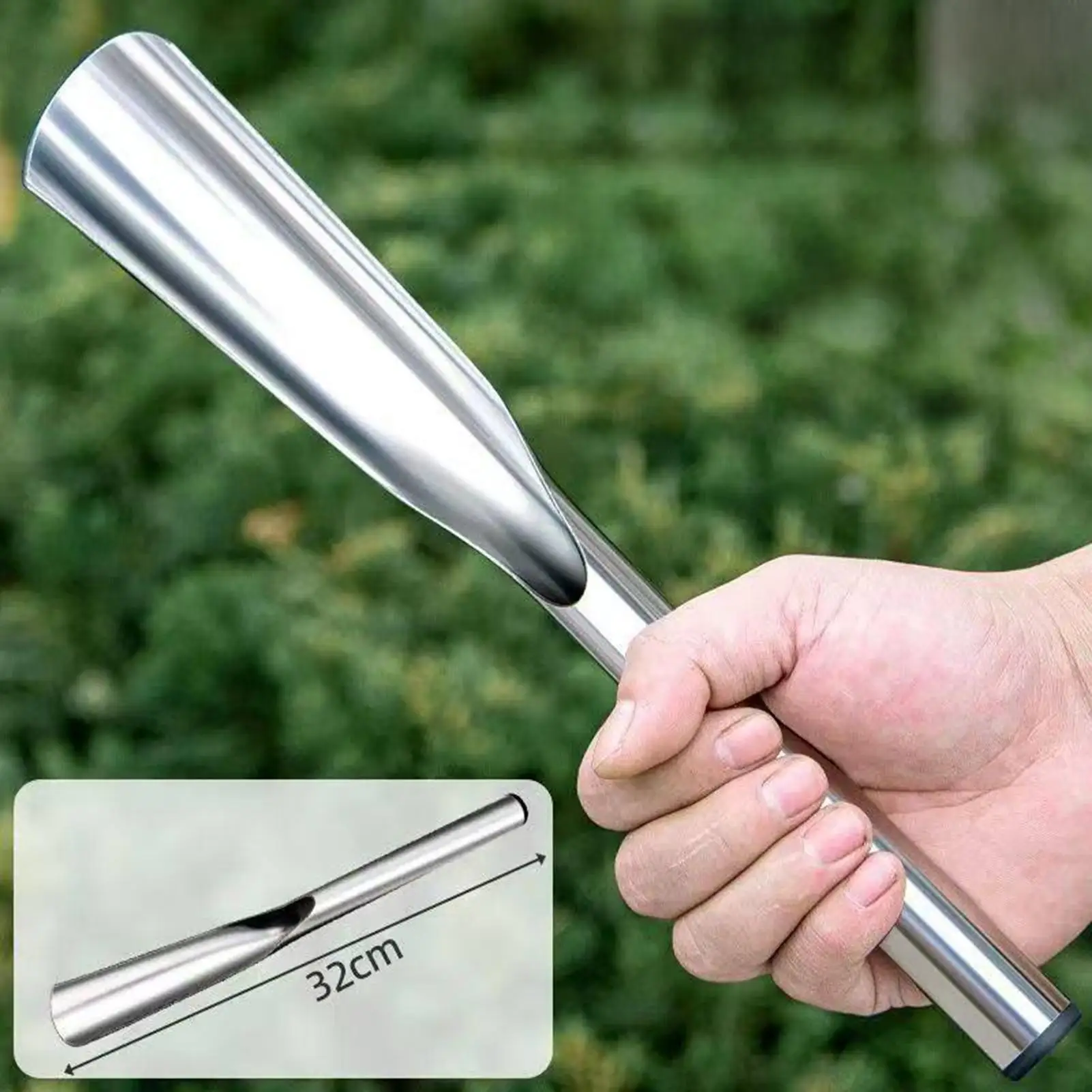 Soil Scoop Stainless Steel Planting Digging Tool Garden Scoop For Outdoor Yard Lawn Patio Balcony Farm Orchard Greenhouse