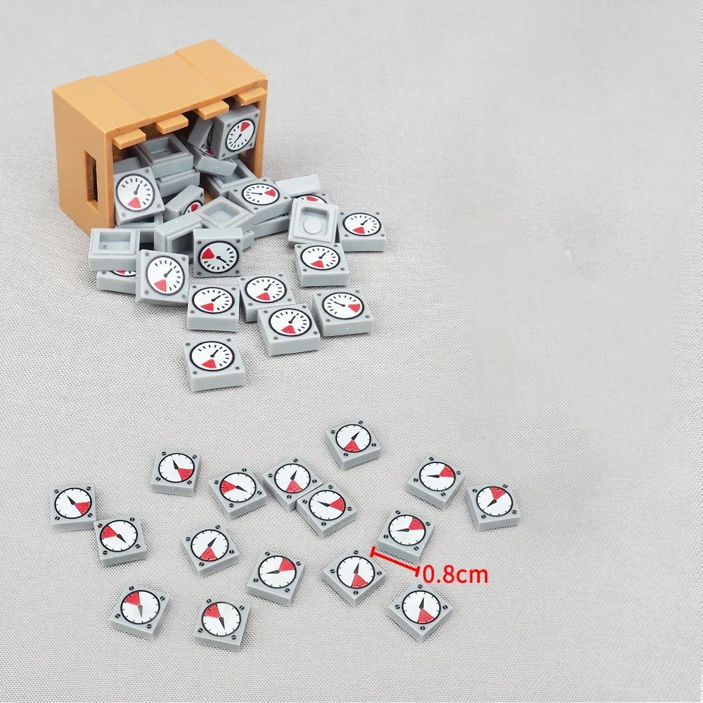 MOC 10 Piezas de Bloques de Construcción, Cabeza de Tornillo 3070, Patrón de Instrumento, Bloques de Construcción de Vehículos, Coche, Máquina, Accesorios Compatibles, Regalos