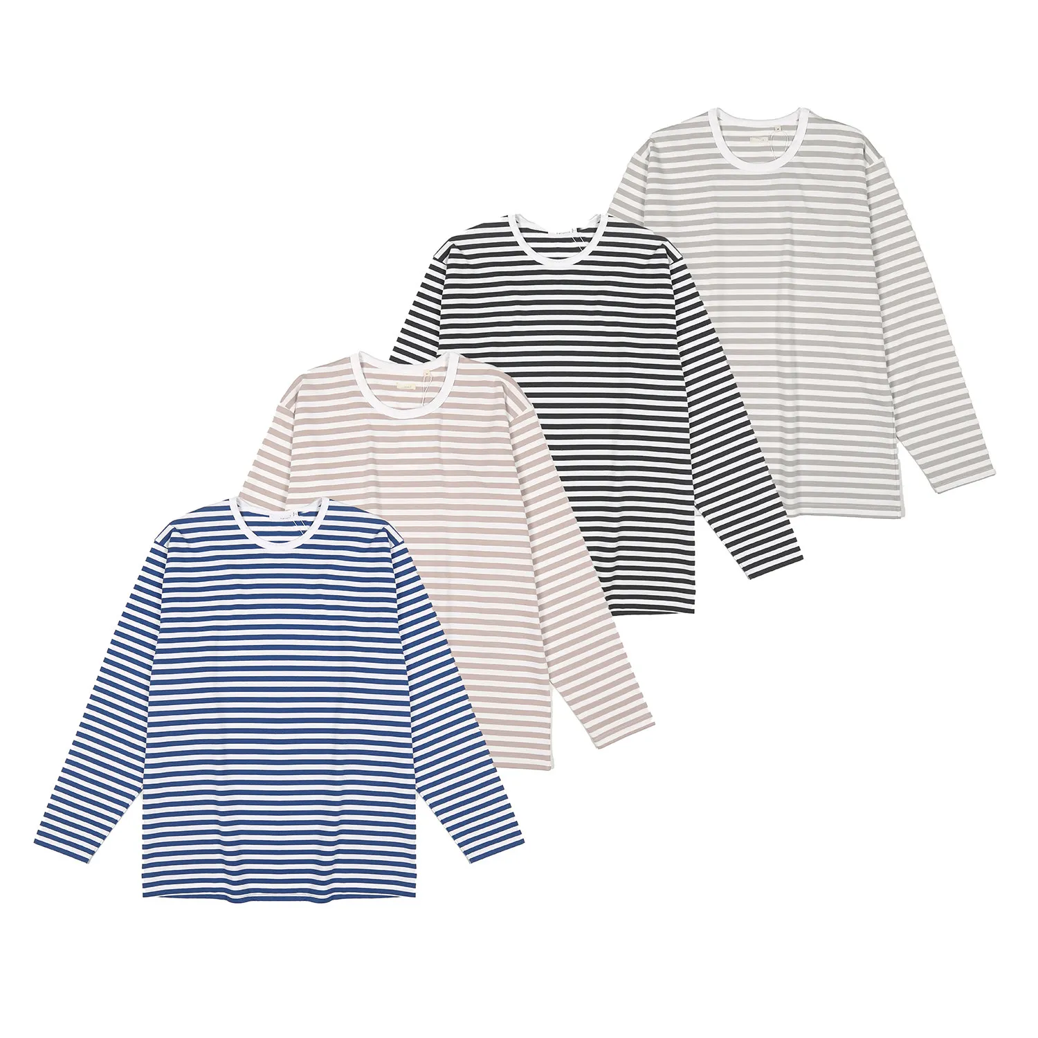 

Nanamica Striped Jersey Loose Casual Japanese Multi-Color Short Sleeve T-Shirt