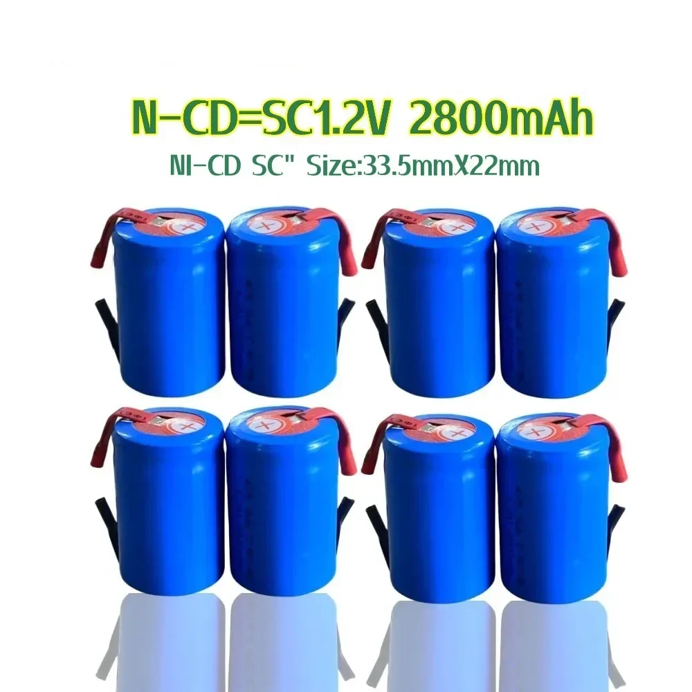 Screwdriver Battery SC 2800 mAh Ni-Cd 1.2V+DIY Nickel