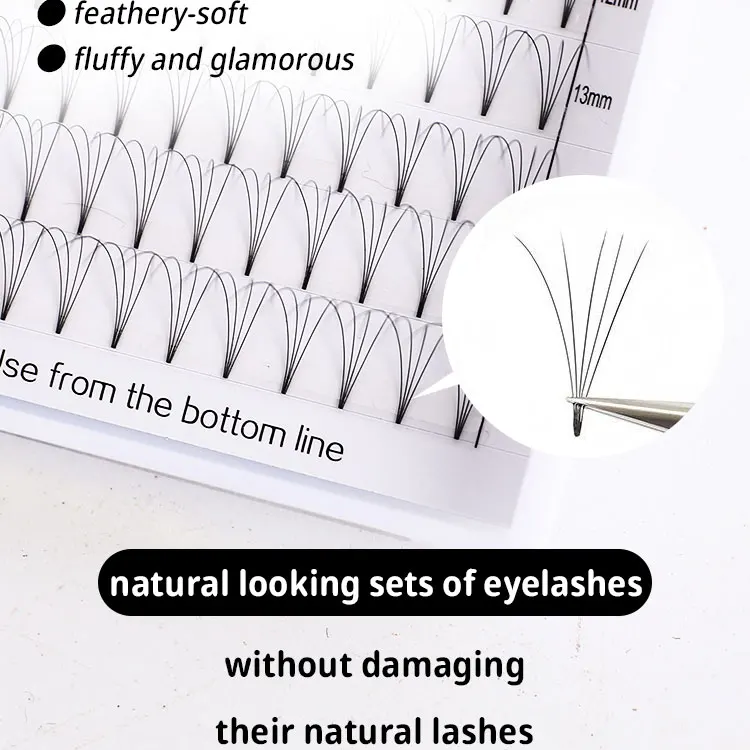 MDNG Eyelashes Premade Wide Fans 3d/4d/5d/6d/ Short Stem J  B C D Volume Professional Eyelash Extensions Faux Mink