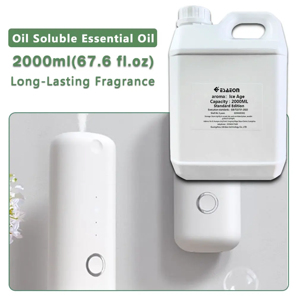 ESAEON Essential Oils - For Aromatherapy Machines, Two Fluid Fragrance Diffuser Supplement Liquid, Ice Age - 2000ML (67.6 fl.oz)