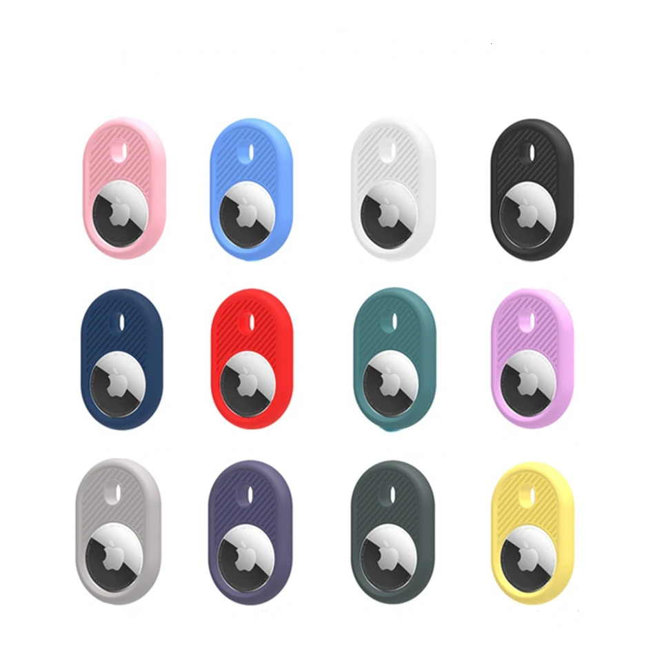Étui de protection en silicone pour Apple Airtags, housse pour Air Tags, localisateur Tracker, dispositif anti-perte, porte-clés, manchon de protection, 500 pièces