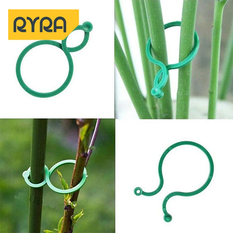 50Pcs Plant Climbing Wall Fixture Clips Rattan Vine Fixer Self-Adhesive Hook Invisible Garden Binding Clip Wall StickyClip