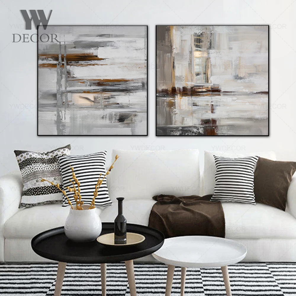 

Nordic Abstract Oil Painting Handmade Canvas Mordern Style Painting And Prints For Living Room Bedroom Home Decor