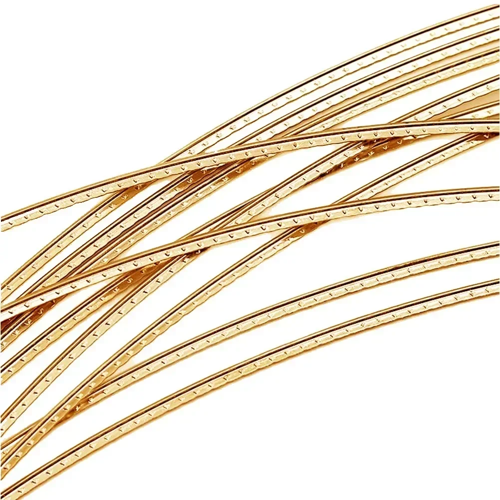 Radian Guitar Fret Wire 2.5Metre Guitar Fingerboard DIY Fret Wire Brass Width 1.6/1.8/2.0/2.2/2.4/2.7/2.9mm Brass For Bass