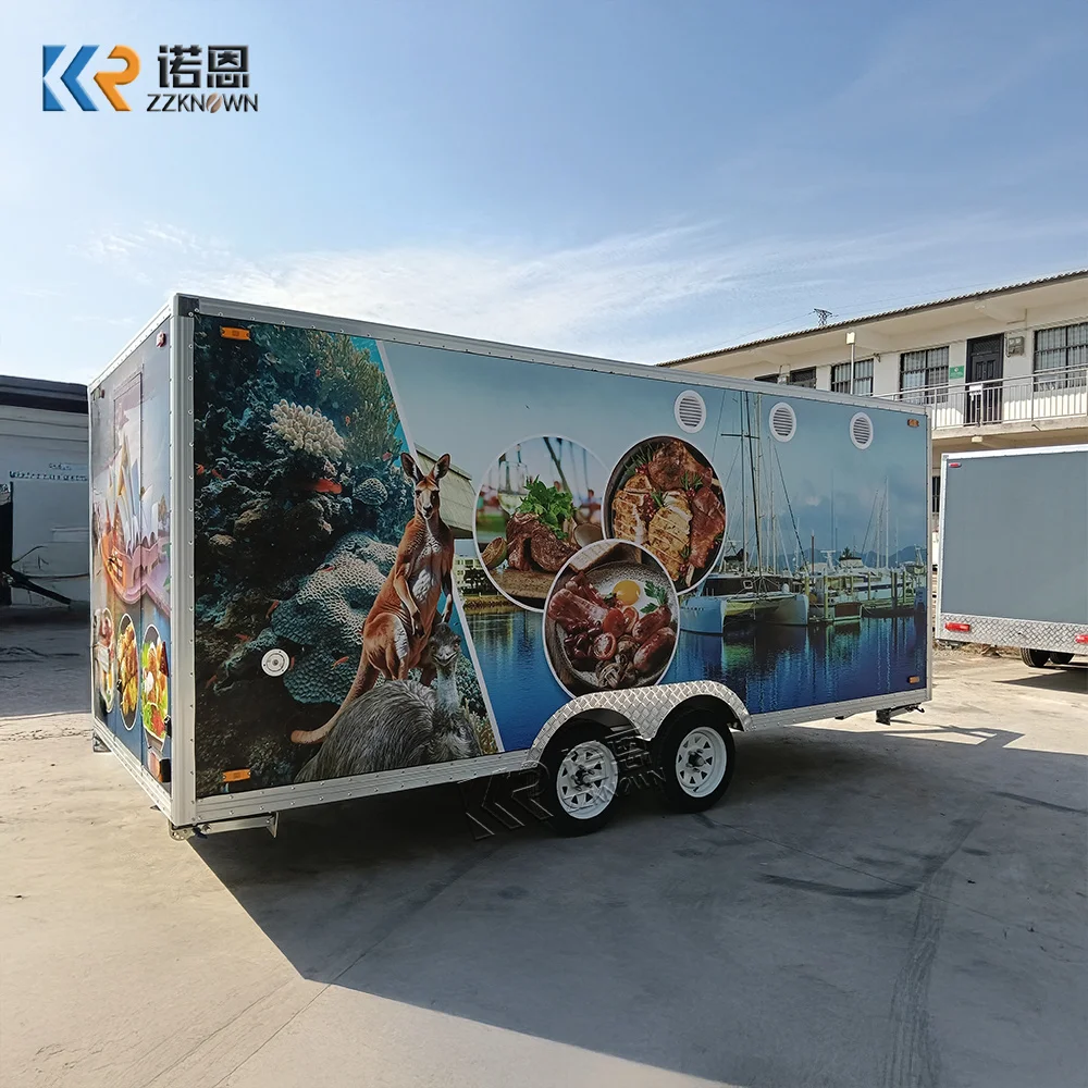 

USA Standard Catering Pizza Coffee Cart Food Truck Fully Equipped Mobile Kitchen Ice Cream BBQ Mobile Snack Food Trailer