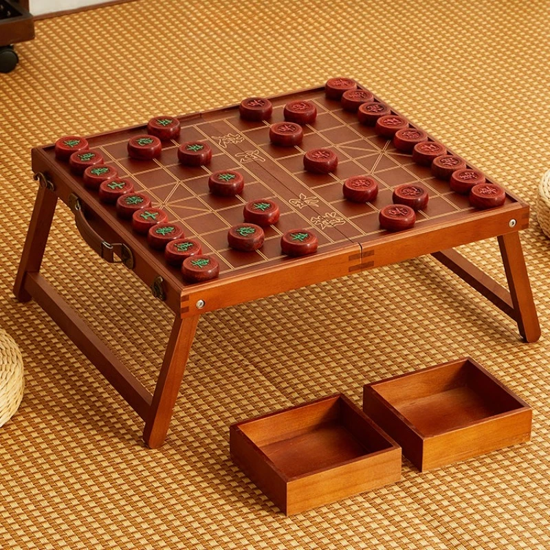 Educational Toys Wooden Chinese Chess Couple Portable Luxury Chinese Chess Strategy Handmade Conveniente Entertainment Toys