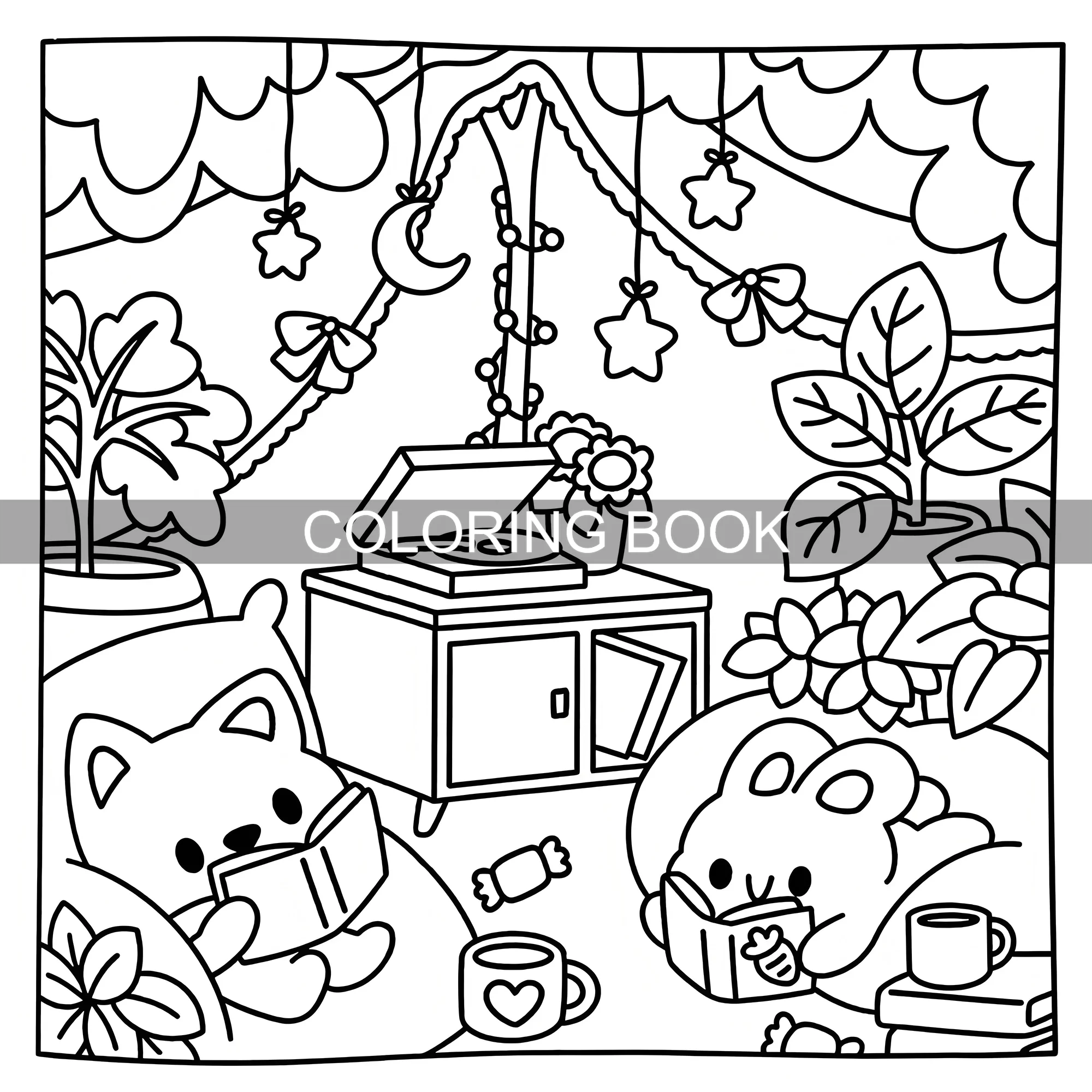 Upgraded Dreamy Days Theme Coloring Book for All Ages - Relaxing and Easy-to-Color Picture Book image 3