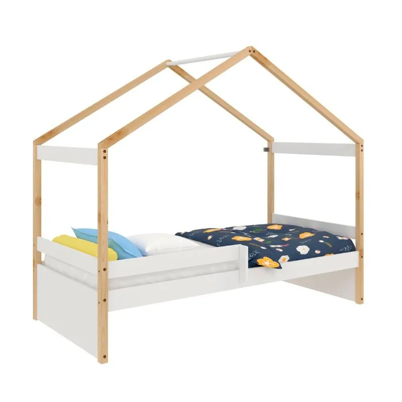 Cambrian 90x190 CM white and oak children's bed