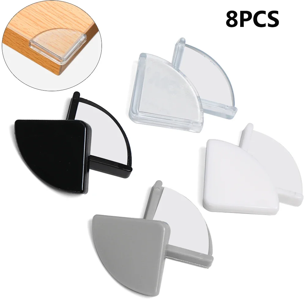 

8Pcs Soft Silicon Baby Corner Guards Safety Desk Edge Protection Anticollision Strip Table Corner Protector for Kids Security