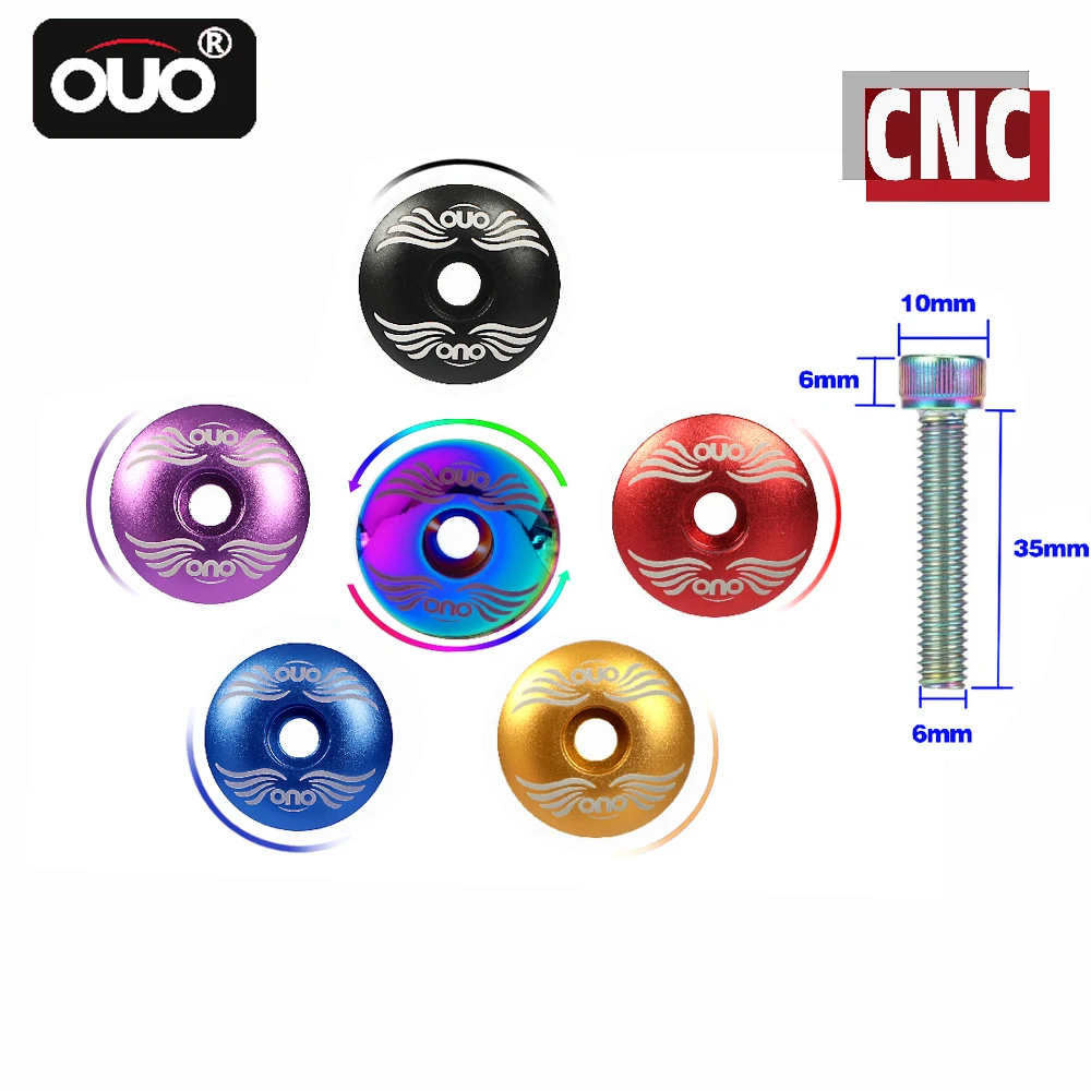 OUO طقم أغطية سماعة الرأس باستخدام الحاسب الآلي ، غطاء رأس مع الترباس ، دراجة الجذعية ، حلقات فاصل ، 1 1/8 أنبوب شوكة ، 28.6 مللي متر