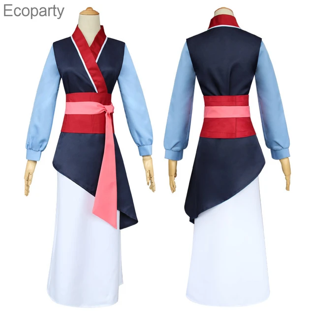 Anime Mulan Costume Womens Kids Chinese Hanfu Costume Princess Dress Deluxe Adult Cosplay for Halloween Party AliExpress