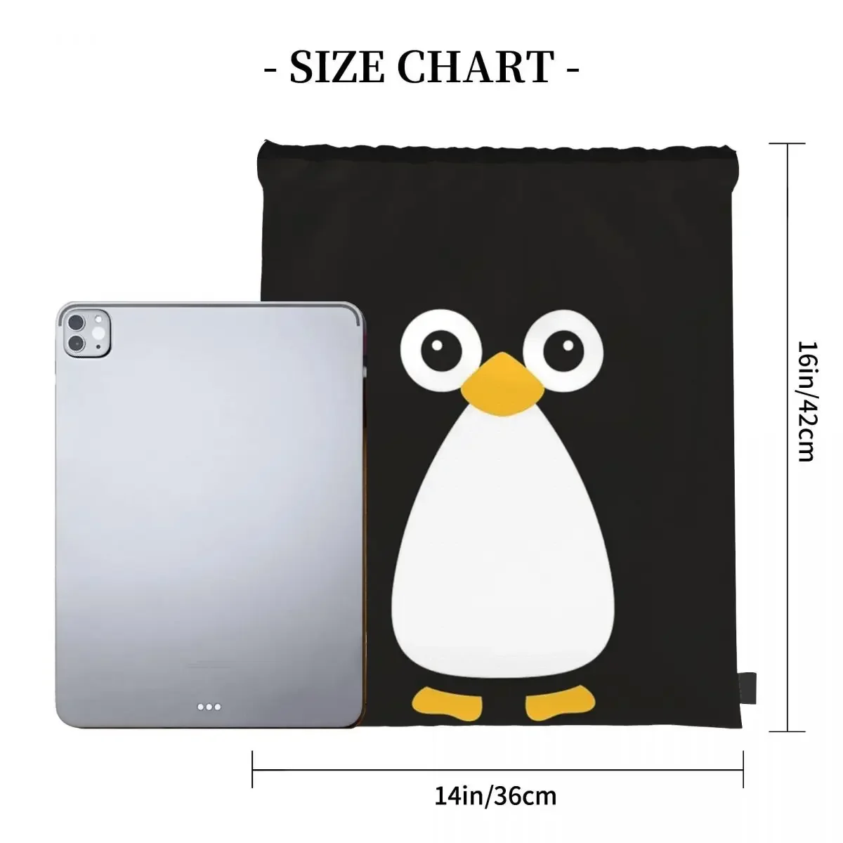 Mochilas de pingüino de Vector lindo, bolsas con cordón portátiles de moda, paquete de cordón, bolsa deportiva de bolsillo, bolsa de libros para estudiantes de viaje