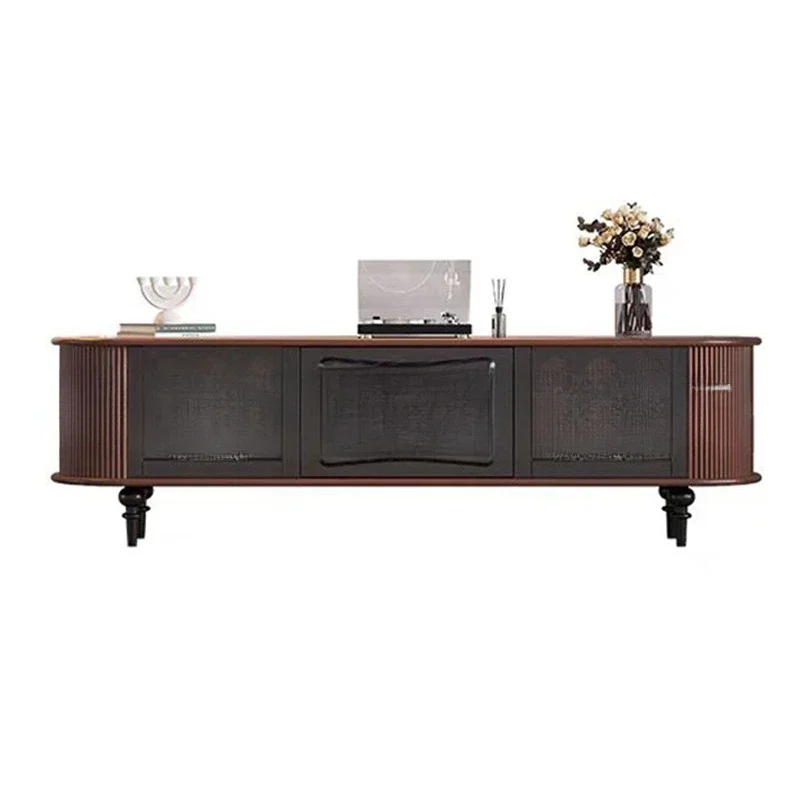 

Nordic black walnut coffee table Nordic solid wood coffee table small apartment